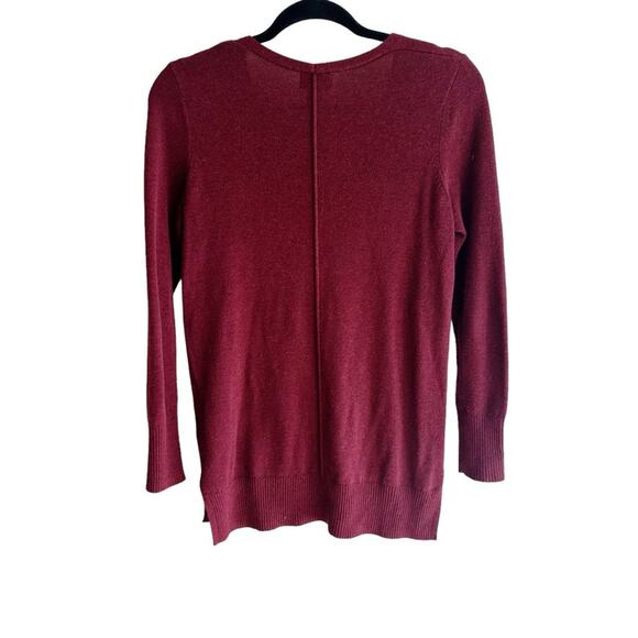 Old Navy V-Neck Tunic Sweater Marron Red Small - Picture 5 of 5